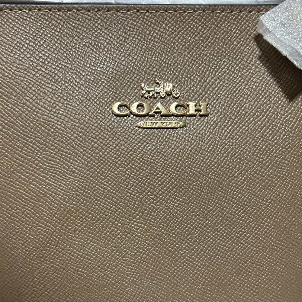 Coach Logan Duffle Bag brown New leather original crossbody bag